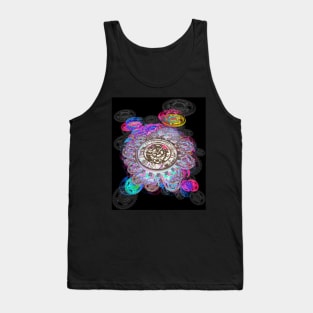 Clock face and cog wheels. Tank Top